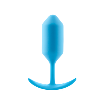 b-Vibe - Snug Plug 3 - Verzwaarde anaalplug (Blauw)